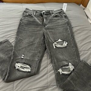 Dark Gray Pacsun ripped jeans